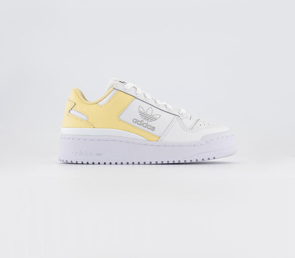 adidas Forum Bold White Almost Yellow Trainers