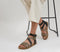 Womens Blowfish Malibu Fandie Sandal Black Leopard