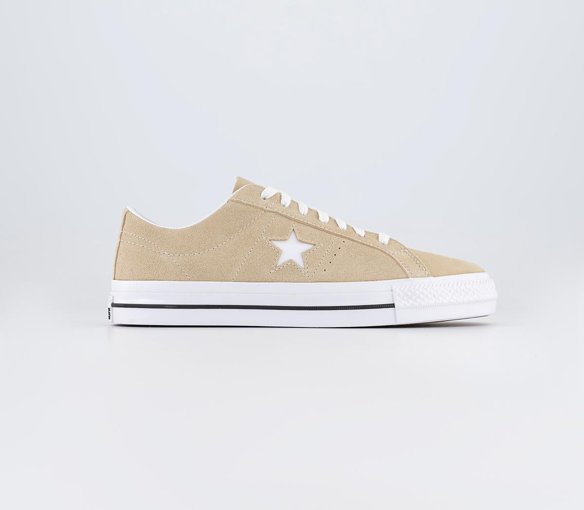 Beige converse sale one star