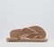 Womens Havaianas Slim Metal Crystal Logo Flip Flops Rose Gold - OFFCUTS SHOES by OFFICE