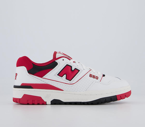 Mens New Balance BB550 Red White Trainers