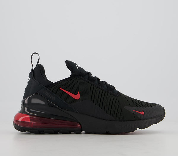 Nike Air Max 270 Black University Red White Trainers