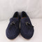 Womens Office Flick Retro Tassle Loafers Navy Suede