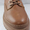 Womens Office Amber  Strap Detail Hiker Boots Tan Leather With Camel Sole