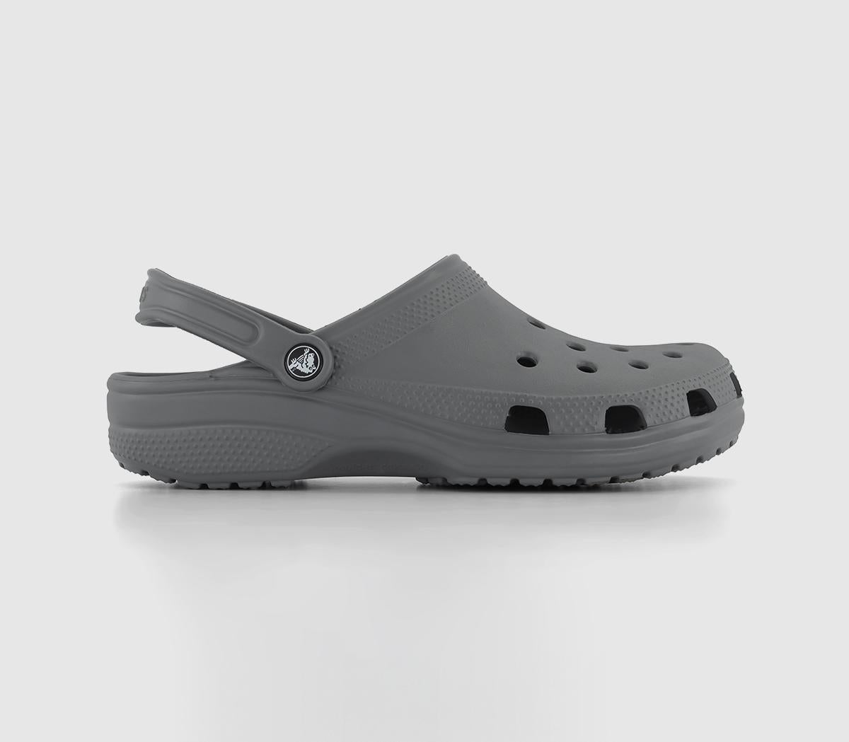 Mens Crocs Classic Clogs Slate Grey - OFFCUTS SHOES by OFFICE