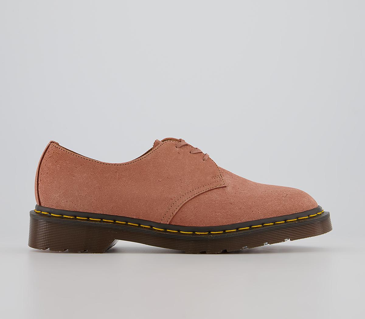 Mens Dr. Martens 1461 3 Eye Shoe Mie Pink Nubuck