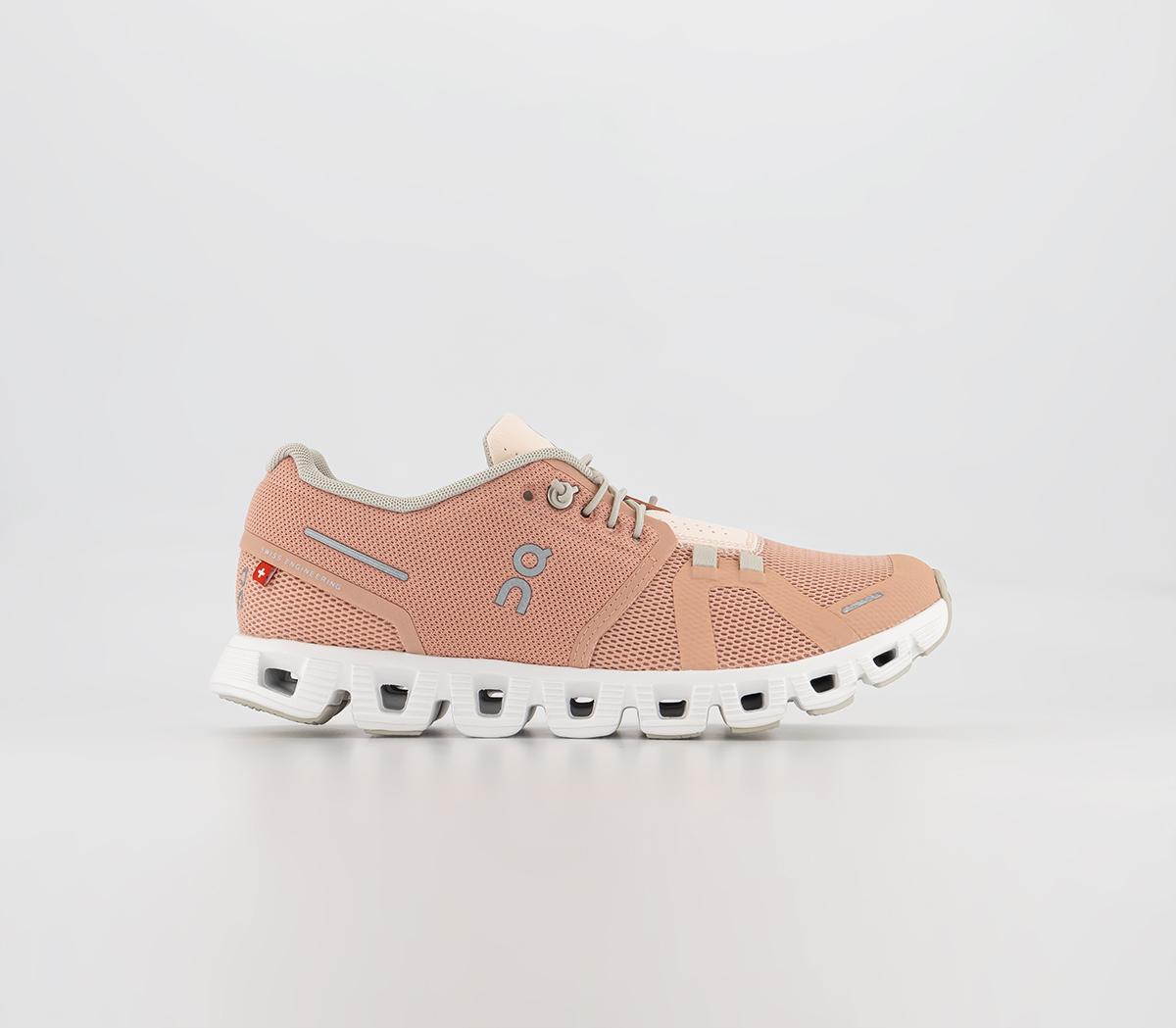 Womens On Running Cloud 5 Rose Shell F Trainers