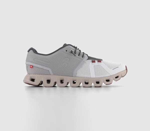 On Running Cloud 5 Pearl Frost F Trainers