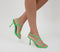 Womens Office Malorie Strippy Toe Post Sandals Green