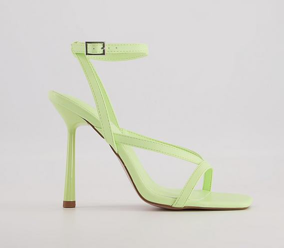 Lime strappy store heels