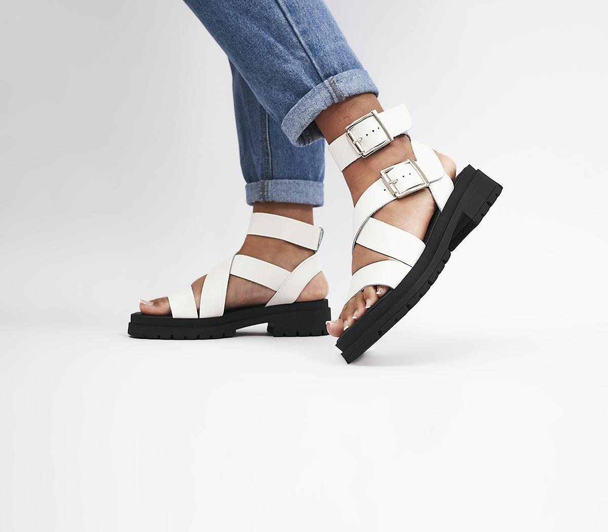 Off white strappy on sale sandals