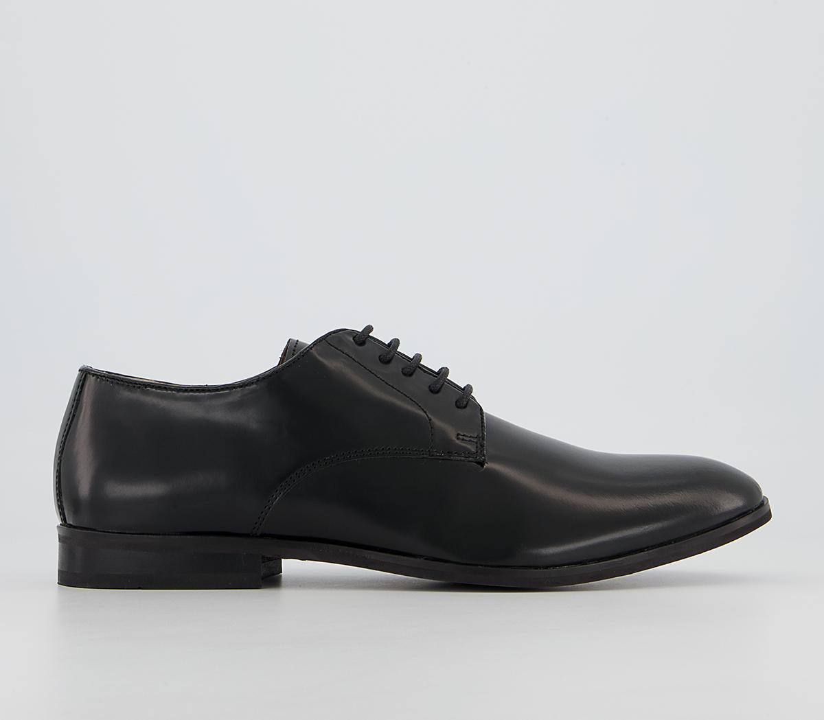 Mens Hudson London Craigavon Derby Black Leather