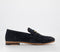 Mens Walk London Terry Trim Loafer Navy Suede