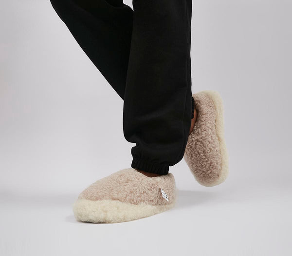 Womens Yoko Wool Yoko Wool Slippers Beige