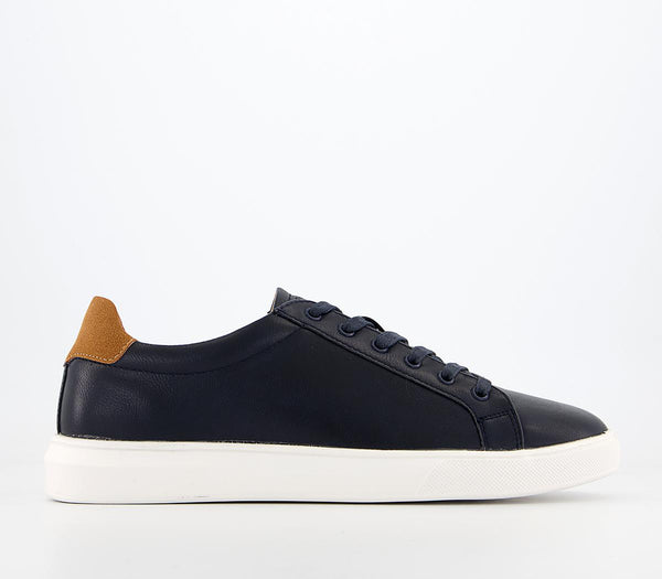 Mens Office Chapel Lace To Toe Sneakers Navy