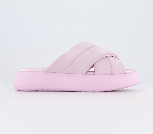 Womens Toms Mallow Crossover Slides Light Lilac