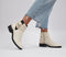 Womens Office Anamaria Buckle Strap Ankle Boots Cream Croc