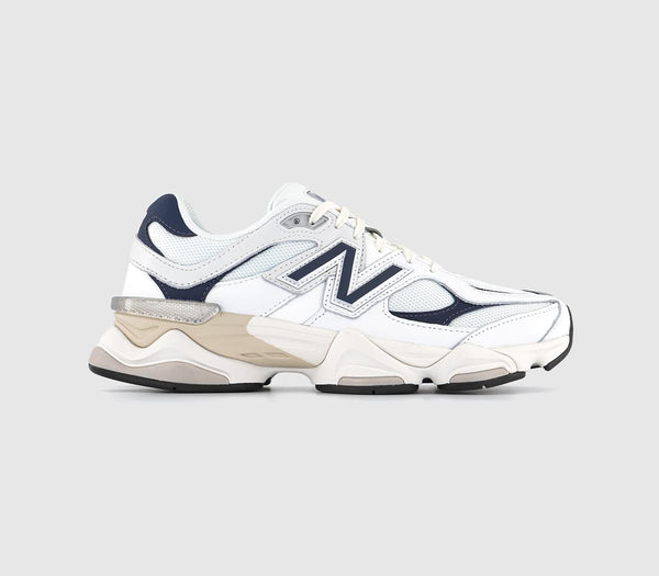 New Balance 9060 White Off White Blue Trainers