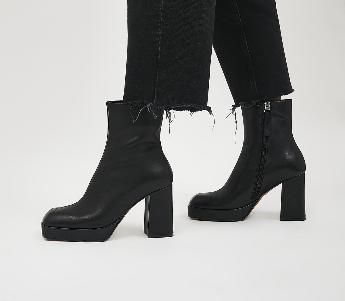 Women's Black Suede Croc Heeled Ankle Boot – Miss Moda Luxe
