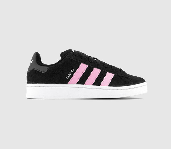 Womens adidas Campus 00's Black White True Pink Trainers