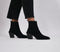 Womens Office About Time Elastic Detail Western Boots Black Suede
