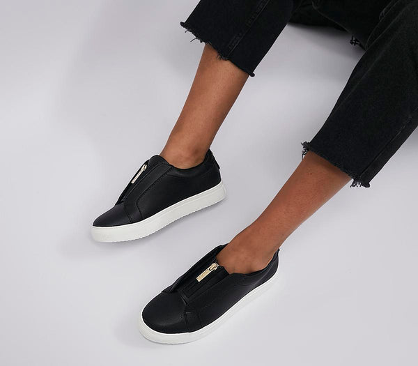 Office Franchise Zip Front Trainers Black