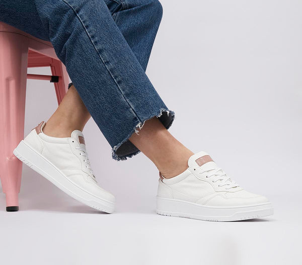 Office Fast Track Lace Up Trainers White