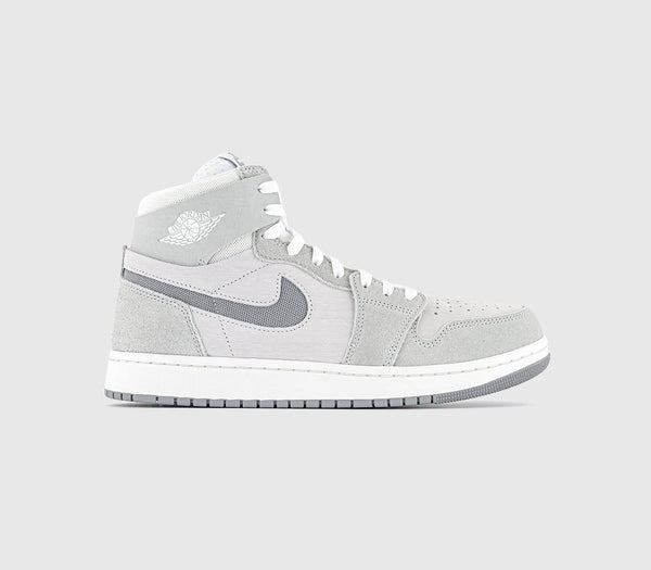 Mens Nike Air Jordan 1 Zoom Comfort 2 Summit White Particle Grey Light Silver Uk Size 10