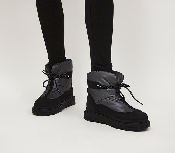 Womens Timberland Ray City Puffer Boots Black