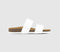 Womens Office Salinas Cork Footbed Sandals White