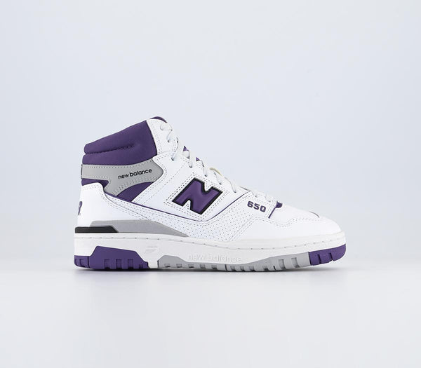 New Balance BB650 White Purple Trainers