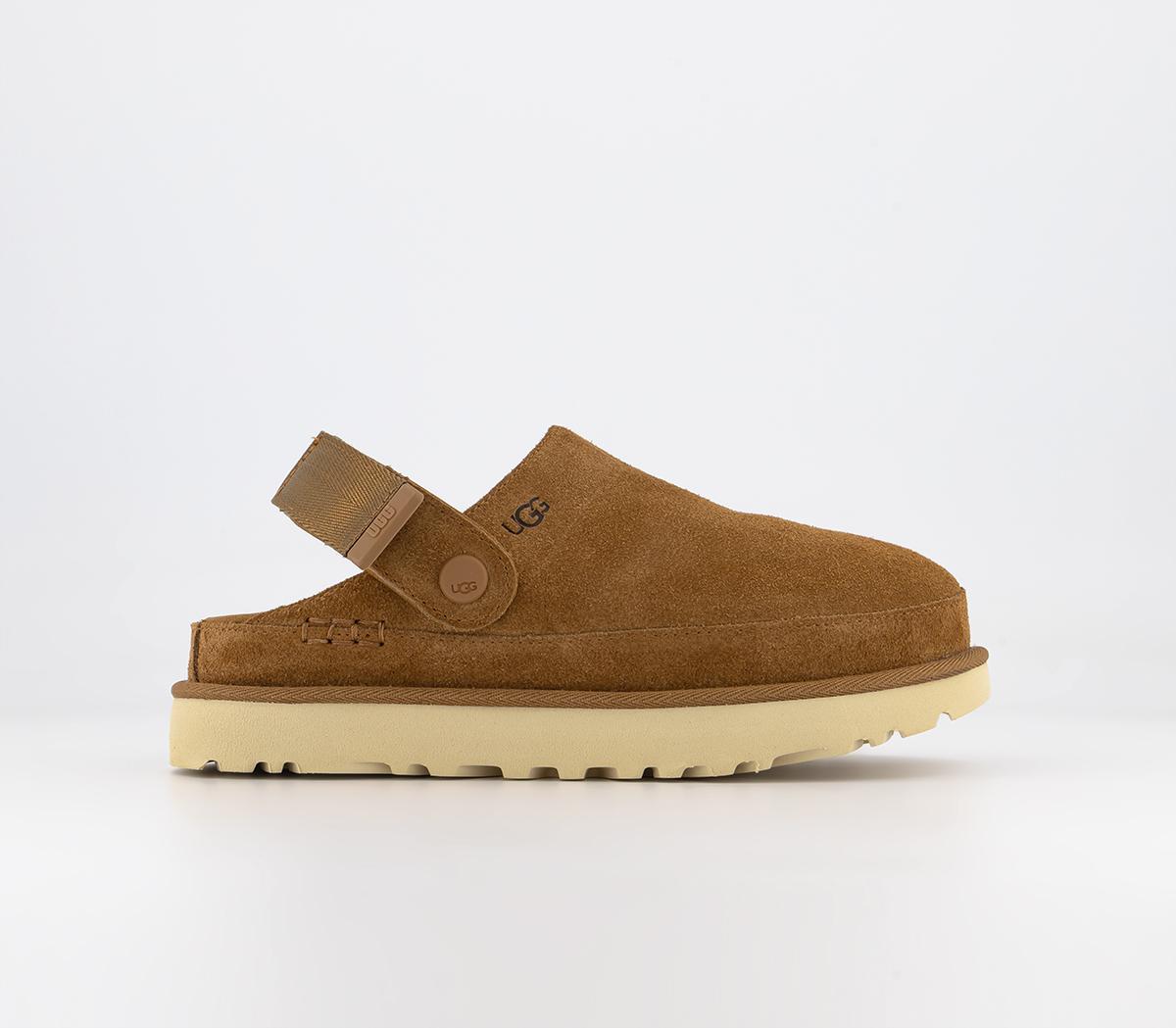 Womens UGG Goldenstar Clogs Chestnut