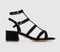 Womens Office Marissa Caged Block Heels Black