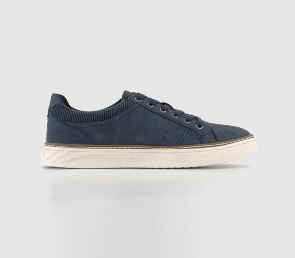 Office Chatsworth Cord Collar Trainers Navy
