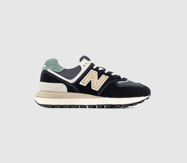 New Balance 574LG Black Trainers