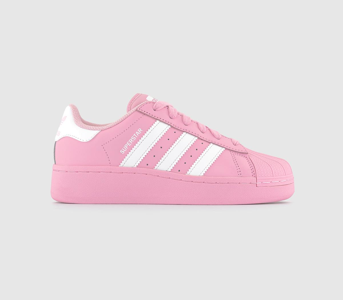 Superstar trainers 2024 white and pink