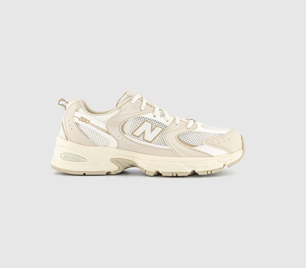 Kids New Balance 530 Gs Trainers Beige