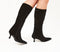 Womens Office Karly Kitten Heel Knee Boots Black