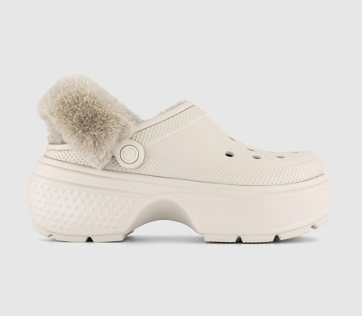 Womens Crocs Stomp Lined Clogs Stucco