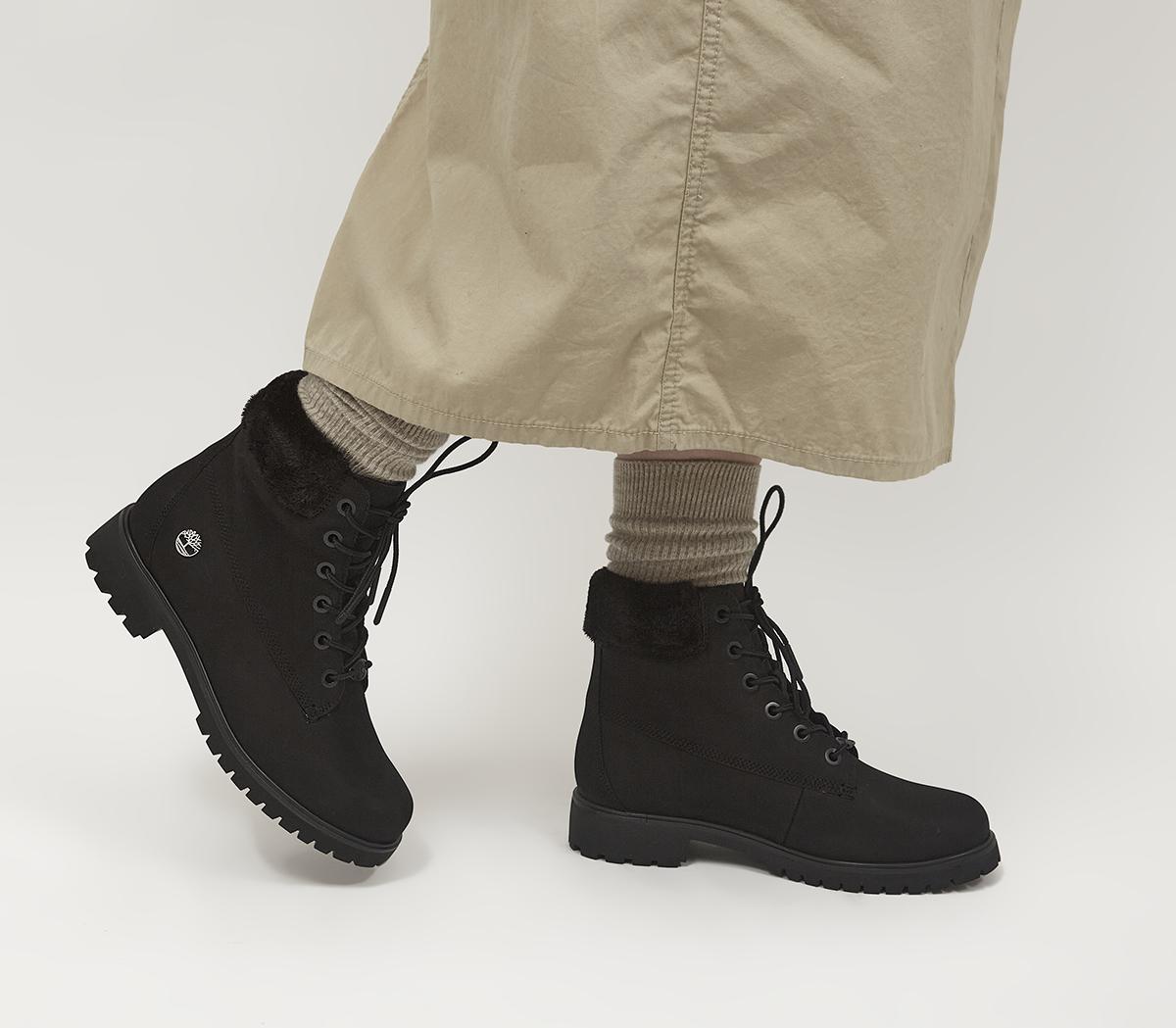 Slim black store timberlands