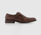 Mens Office Milbourne Double Strap Monk Shoes Brown