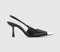 Womens Office Miley Toe Cap Slingback Court Shoes Black