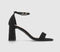 Womens Office Hesitate Two Part Sandals Black