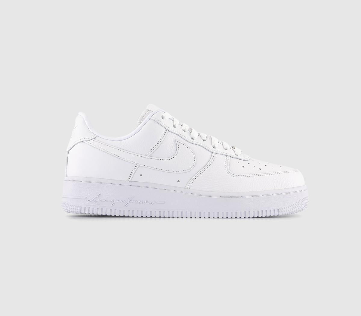 Nike Nocta Air Force 1 Low Drake White White Cobalt Tint Trainers