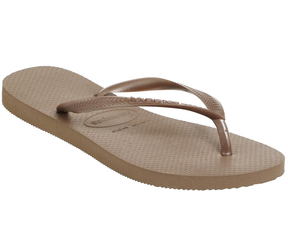 Womens Havaianas Slim Flip Flop Rose Gold