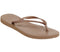 Womens Havaianas Slim Flip Flop Rose Gold