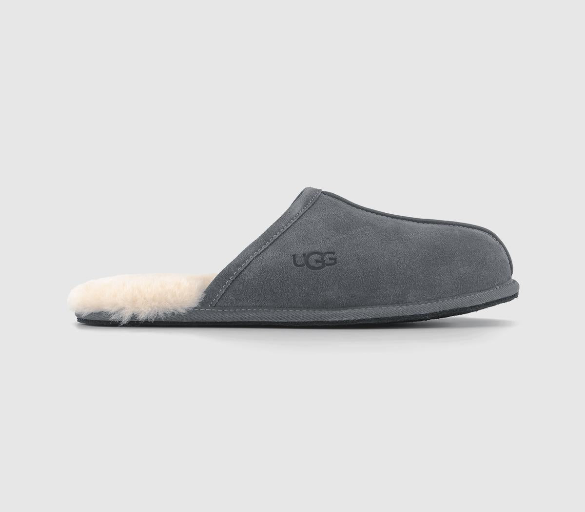Mens UGG Scuff Slipper Dark Grey