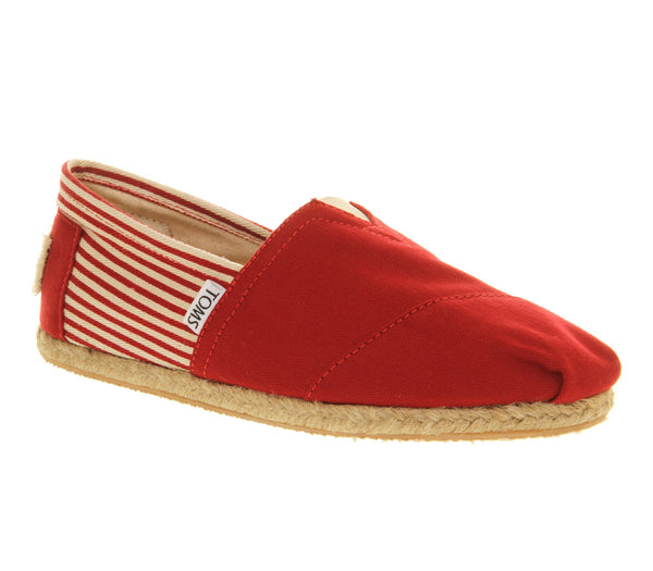 Mens Toms University Classic Red Canvas