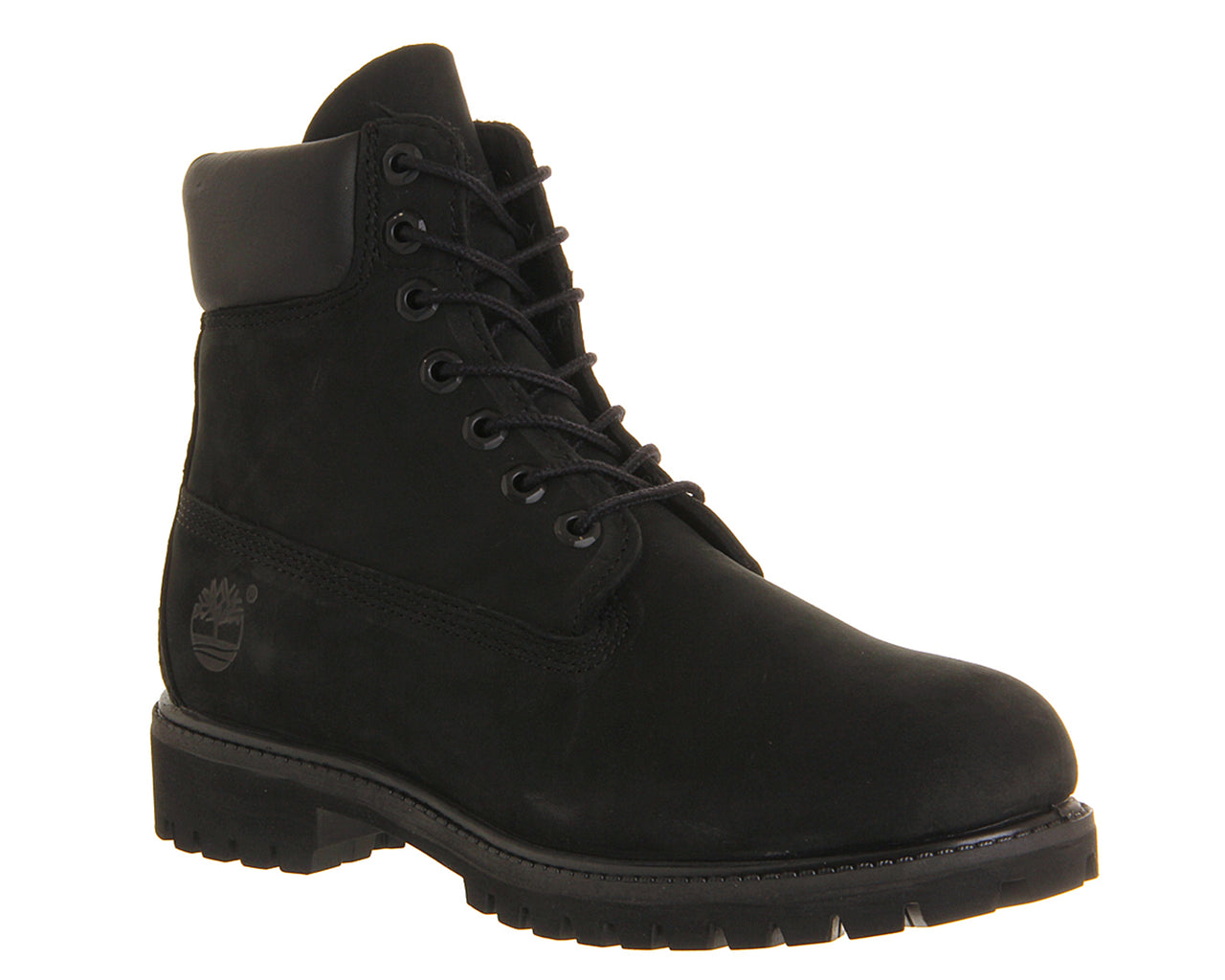 Mens Timberland 6 In Buck Boots Black Nubuck - OFFCUTS SHOES by OFFICE