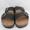 Womens Birkenstock Arizona Two Strap Earthy Vegan Black